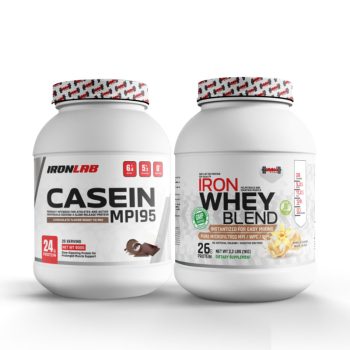 Pack Caséine MPI 95 Chocolat (900 g) + Whey 1 kg Vanille