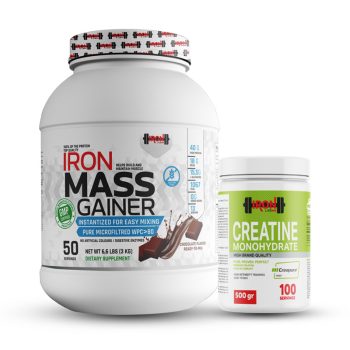 Pack Mass Gainer 3KG Chocolat + Créatine Monohydrate 500g