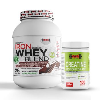 Pack Whey 2KG Chocolat + Créatine Monohydrate 500g