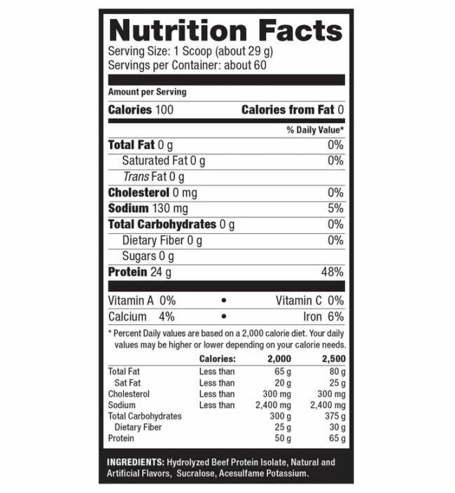 CARNE BOLIC HYDROLYZED BEEF PROTEIN – 1.7KG – Image 2