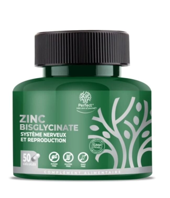 Zinc Bisglycinate 30Mg - 50 Gélules - Perfect Nutrition